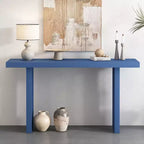 Consoles en placage de chêne au design moderne et unique pour l'entrée, table d'entrée minimaliste en bois mince pour le bureau à domicile, le salon