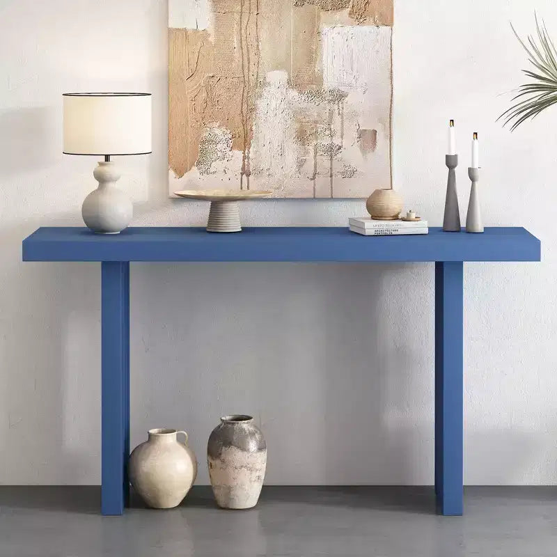 Consoles en placage de chêne au design moderne et unique pour l'entrée, table d'entrée minimaliste en bois mince pour le bureau à domicile, le salon