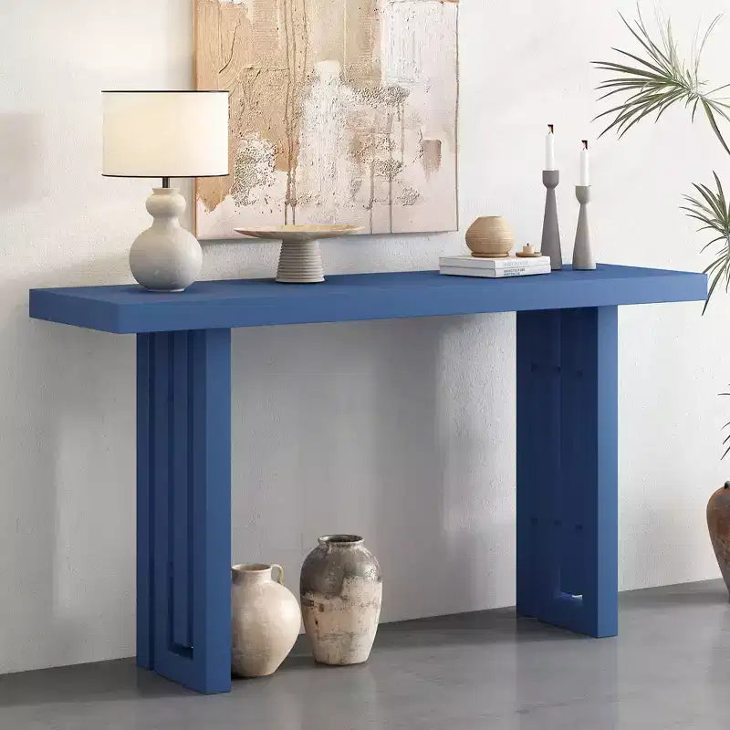 Consoles en placage de chêne au design moderne et unique pour l'entrée, table d'entrée minimaliste en bois mince pour le bureau à domicile, le salon