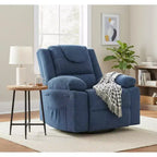 Fauteuil inclinable de chambre d'enfant GustoWave, fauteuil inclinable berçant pivotant à 306° avec massage vibrant et chauffage pour salon/chambre à coucher