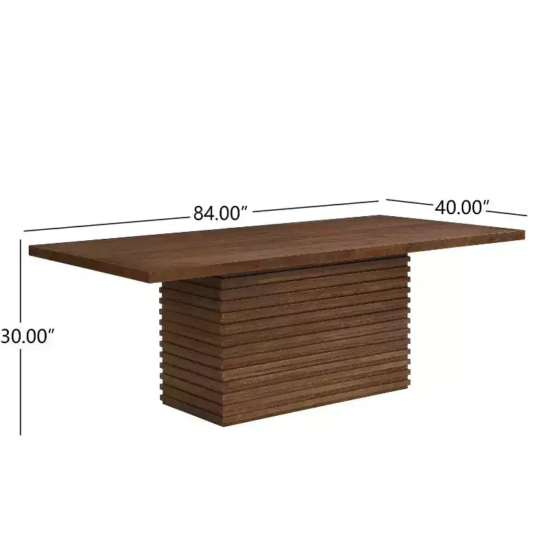 Table de salle à manger rectangulaire 6 places en bois 84 Christopher Knight Home Bianchi