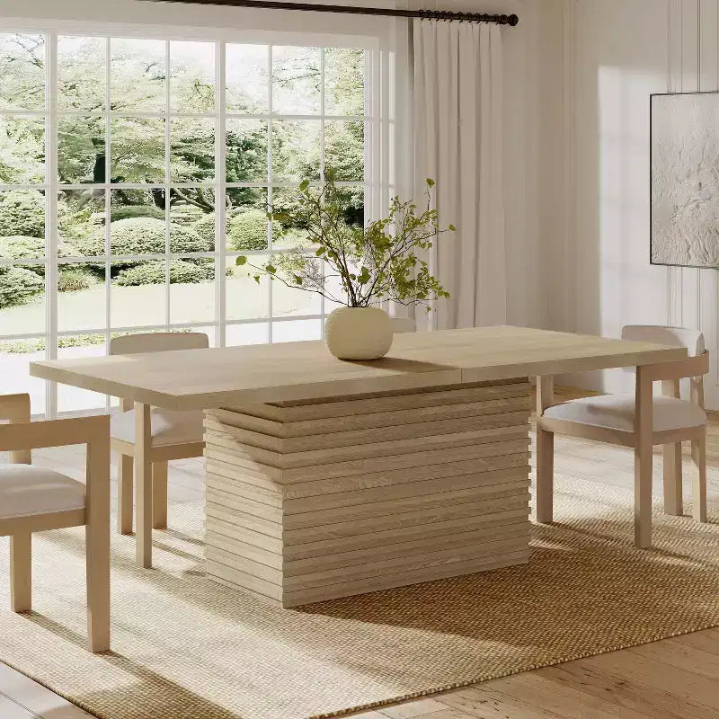 Table de salle à manger rectangulaire 6 places en bois 84 Christopher Knight Home Bianchi
