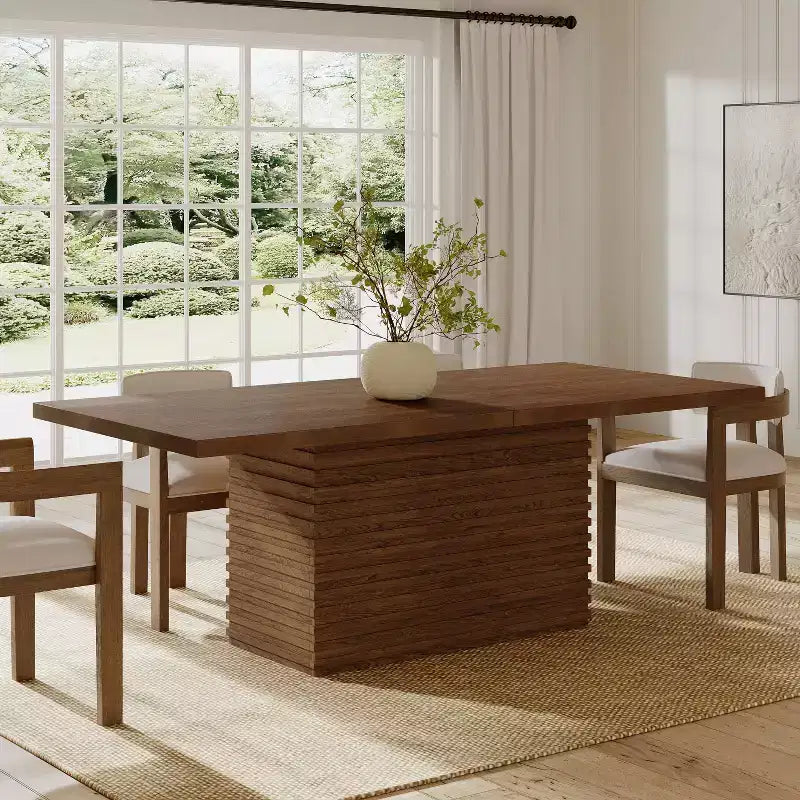Table de salle à manger rectangulaire 6 places en bois 84 Christopher Knight Home Bianchi