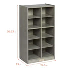 Meuble de rangement mobile ECR4Kids 10 casiers et 10 bacs à façade ouverte, 5x2, Mobilier pour enfants