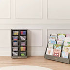Meuble de rangement mobile ECR4Kids 10 casiers et 10 bacs à façade ouverte, 5x2, Mobilier pour enfants