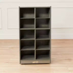 Meuble de rangement mobile ECR4Kids 10 casiers et 10 bacs à façade ouverte, 5x2, Mobilier pour enfants