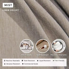 Canapé d'angle modulable 3 places lavable brume | Assise Memorix+ | Oreiller profilé