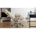 Chaise de bureau de direction à dossier haut, chaise de bureau ergonomique avec assise extra large, support lombaire et accoudoirs rembourrés, chaise de bureau à roulettes pivotante pour la maison