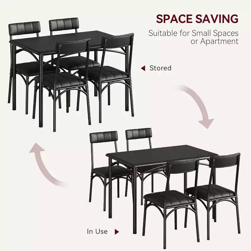 Lot de 4 chaises de salle à manger style industriel - Chaises ergonomiques épaissies pour coin-repas, meubles d'appartement avec cadre en bois