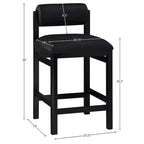 Tabouret de comptoir rembourré en similicuir Meridian Furniture, Roundhill