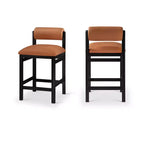 Tabouret de comptoir rembourré en similicuir Meridian Furniture, Roundhill