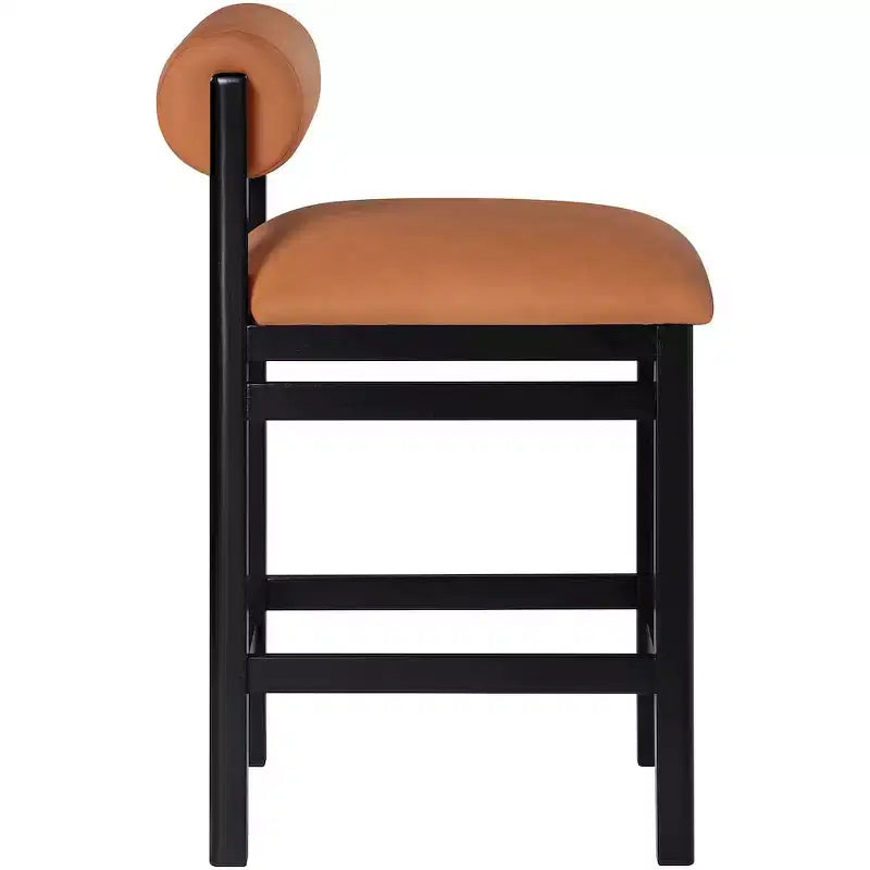 Tabouret de comptoir rembourré en similicuir Meridian Furniture, Roundhill