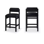 Tabouret de comptoir rembourré en similicuir Meridian Furniture, Roundhill