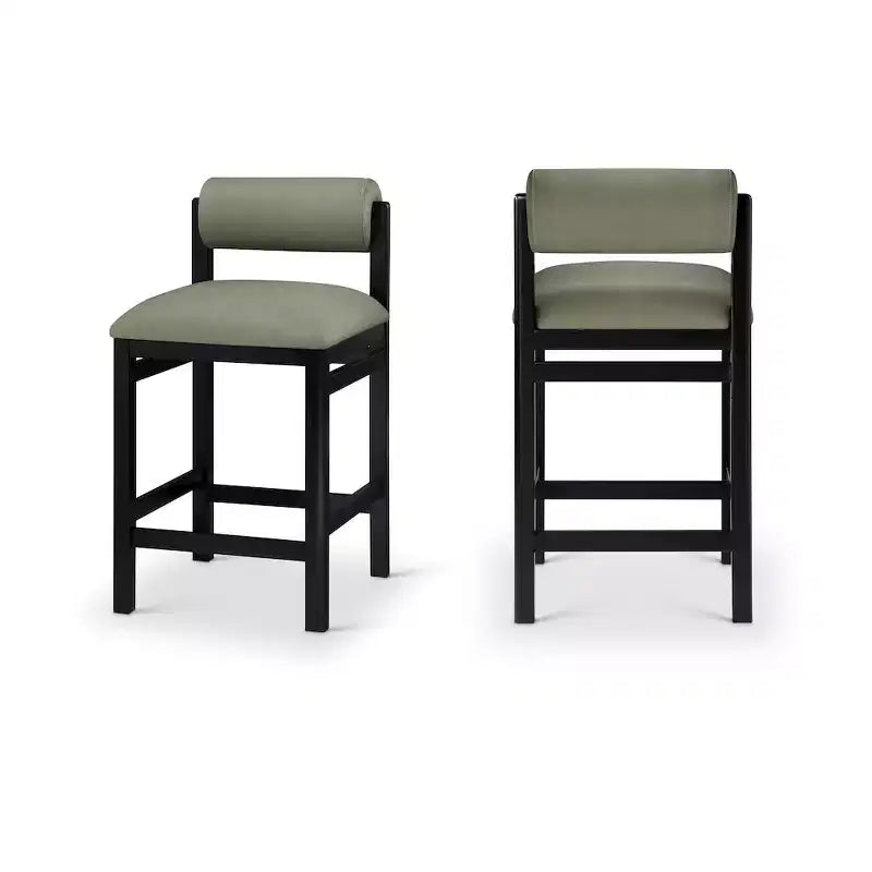 Tabouret de comptoir rembourré en similicuir Meridian Furniture, Roundhill