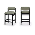 Tabouret de comptoir rembourré en similicuir Meridian Furniture, Roundhill