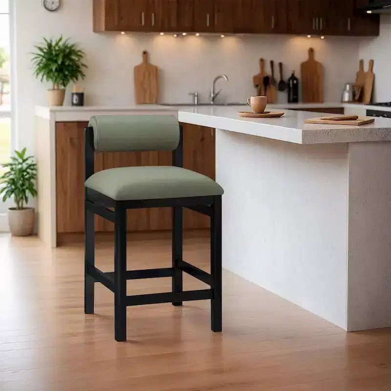 Tabouret de comptoir rembourré en similicuir Meridian Furniture, Roundhill