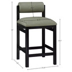 Tabouret de comptoir rembourré en similicuir Meridian Furniture, Roundhill