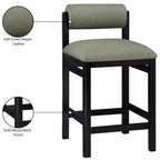 Tabouret de comptoir rembourré en similicuir Meridian Furniture, Roundhill