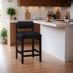 Tabouret de comptoir rembourré en similicuir Meridian Furniture, Roundhill