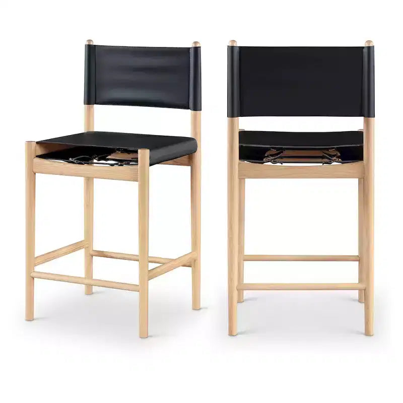 Tabouret de comptoir Meridian Furniture Rawlins en similicuir vegan