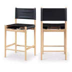 Tabouret de comptoir Meridian Furniture Rawlins en similicuir vegan