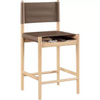 Tabouret de comptoir Meridian Furniture Rawlins en similicuir vegan