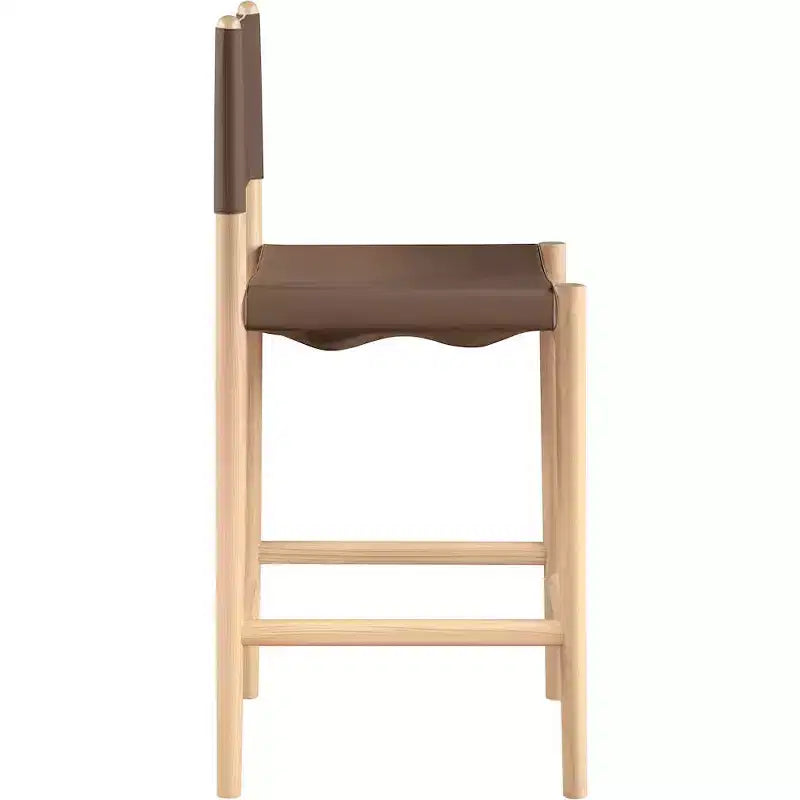 Tabouret de comptoir Meridian Furniture Rawlins en similicuir vegan