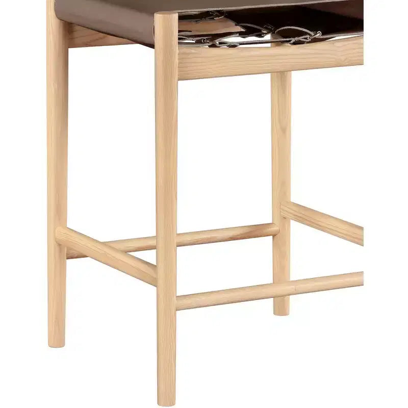 Tabouret de comptoir Meridian Furniture Rawlins en similicuir vegan