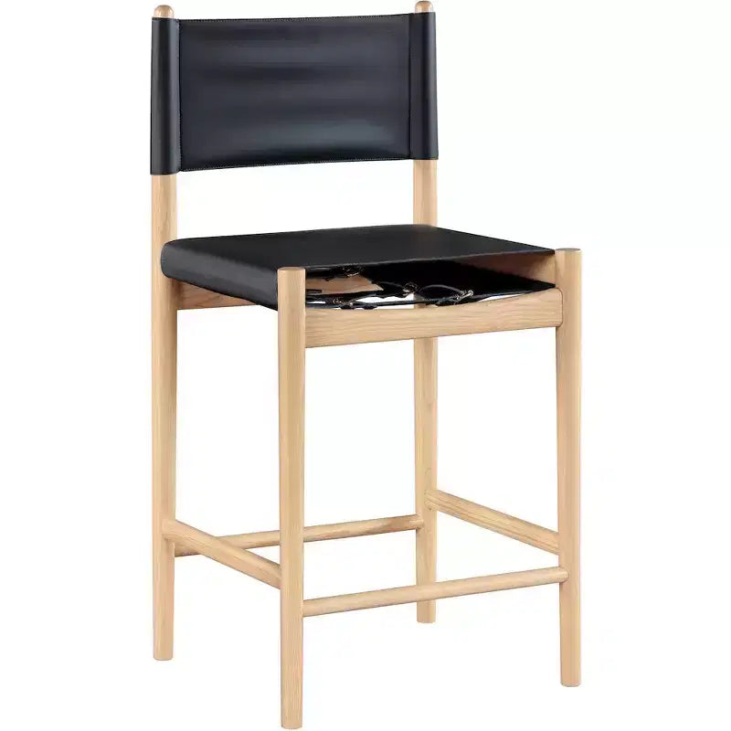 Tabouret de comptoir Meridian Furniture Rawlins en similicuir vegan
