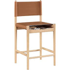 Tabouret de comptoir Meridian Furniture Rawlins en similicuir vegan