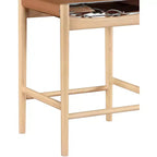 Tabouret de comptoir Meridian Furniture Rawlins en similicuir vegan