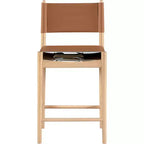 Tabouret de comptoir Meridian Furniture Rawlins en similicuir vegan
