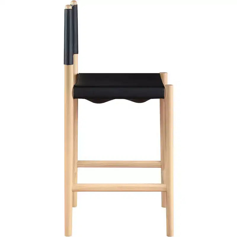 Tabouret de comptoir Meridian Furniture Rawlins en similicuir vegan