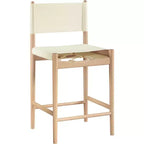 Tabouret de comptoir Meridian Furniture Rawlins en similicuir vegan