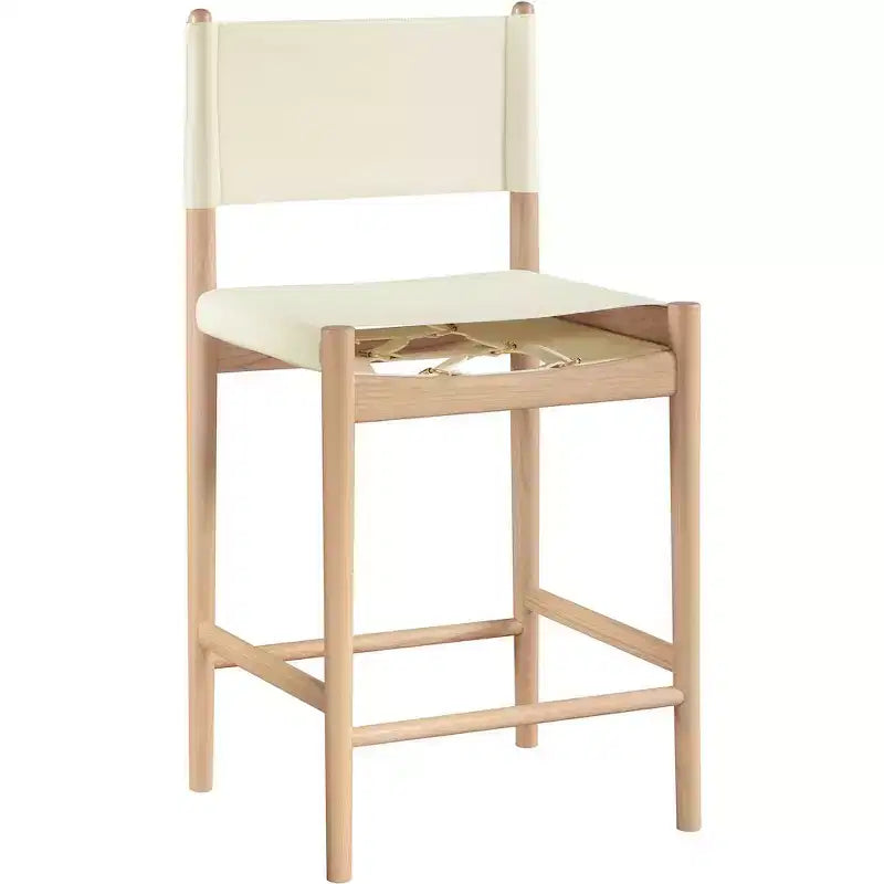 Tabouret de comptoir Meridian Furniture Rawlins en similicuir vegan