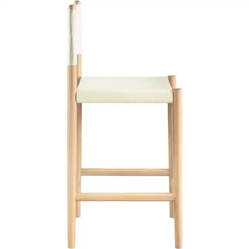 Tabouret de comptoir Meridian Furniture Rawlins en similicuir vegan