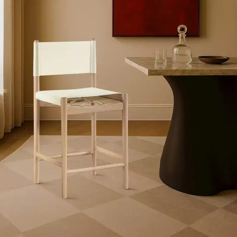 Tabouret de comptoir Meridian Furniture Rawlins en similicuir vegan