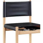 Tabouret de comptoir Meridian Furniture Rawlins en similicuir vegan