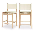 Tabouret de comptoir Meridian Furniture Rawlins en similicuir vegan