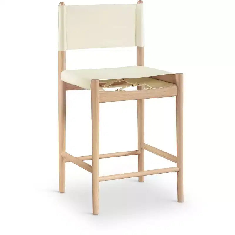 Tabouret de comptoir Meridian Furniture Rawlins en similicuir vegan