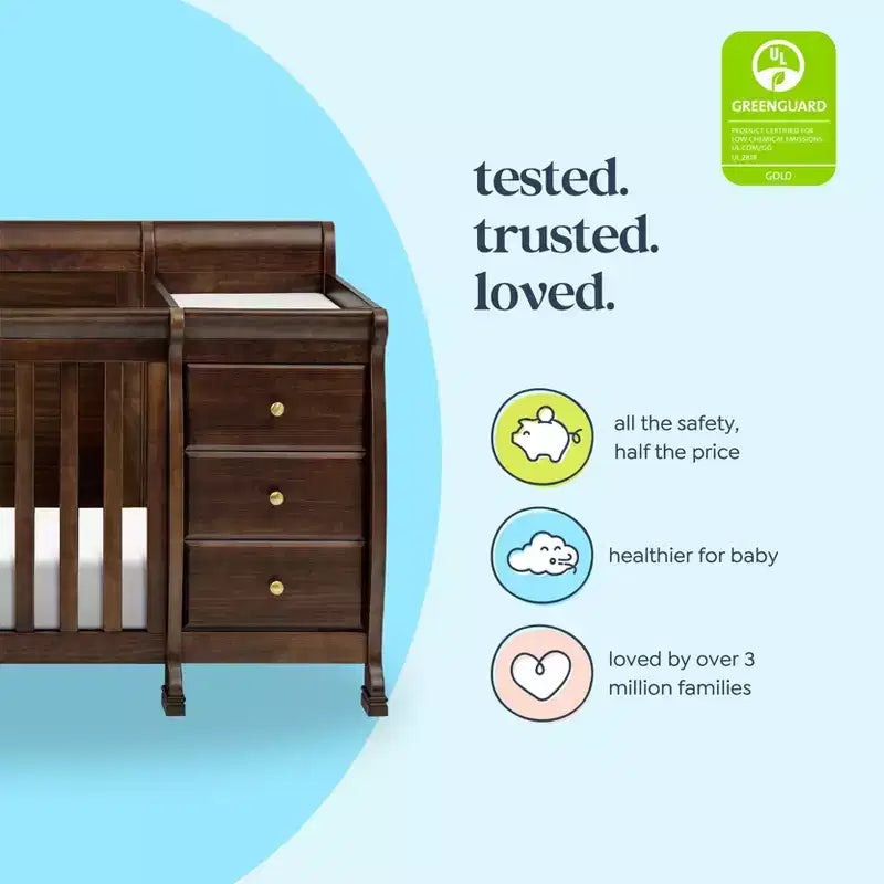 Lit de bébé et table à langer transformables 4-en-1 Kalani de DaVinci
