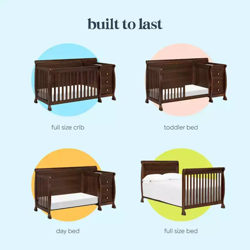 Lit de bébé et table à langer transformables 4-en-1 Kalani de DaVinci