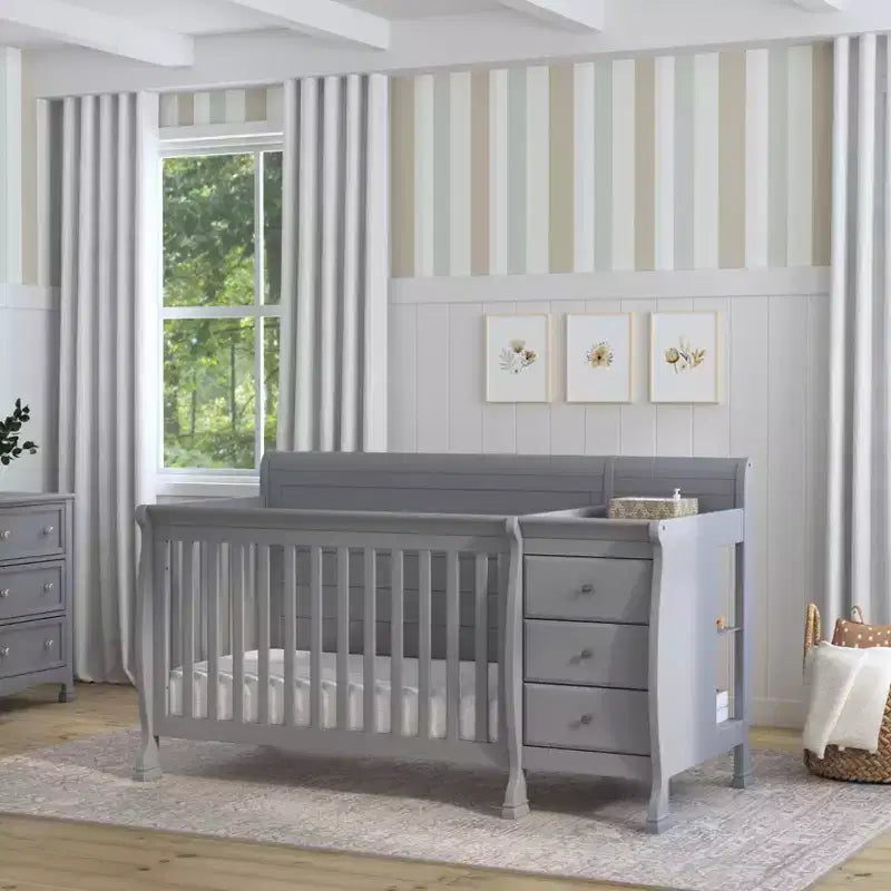 Lit de bébé et table à langer transformables 4-en-1 Kalani de DaVinci
