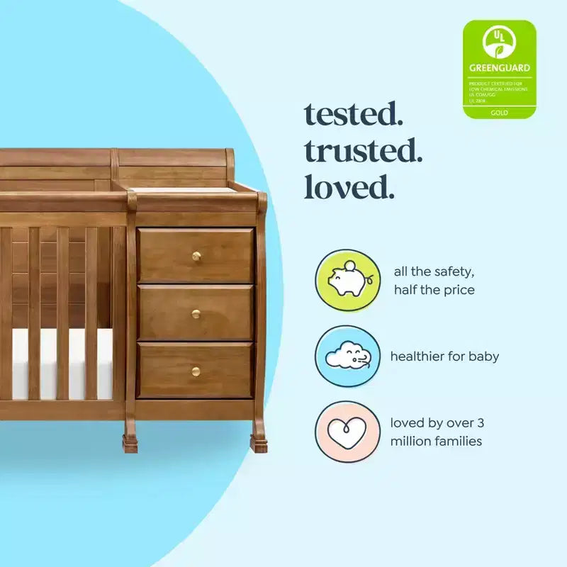 Lit de bébé et table à langer transformables 4-en-1 Kalani de DaVinci