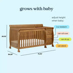 Lit de bébé et table à langer transformables 4-en-1 Kalani de DaVinci