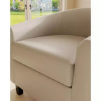 Fauteuil COZONY avec accoudoirs incurvés, fauteuil d'appoint confortable avec dossier enveloppant pour salon et chambre à coucher
