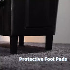 Fauteuil COZONY avec accoudoirs incurvés, fauteuil d'appoint confortable avec dossier enveloppant pour salon et chambre à coucher