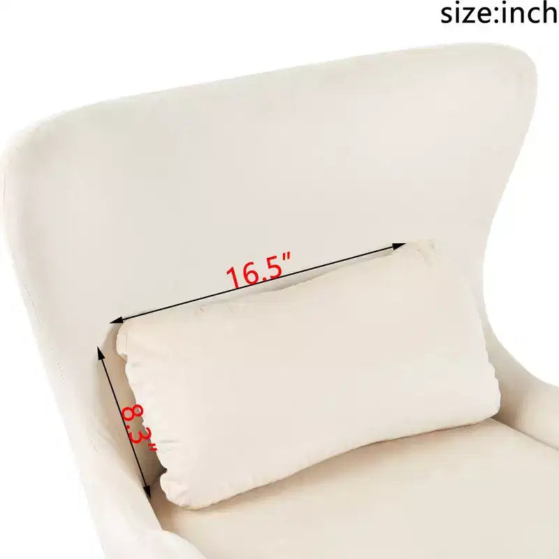 Fauteuil d'appoint Bestier avec espace adapté aux animaux domestiques, fauteuil de salon 2 en 1 en velours, fauteuil simple de loisirs rembourré pour salon et bureau