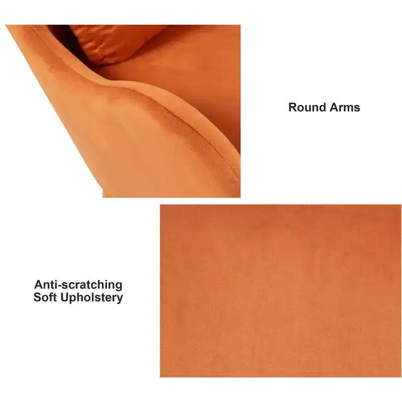 Fauteuil d'appoint Bestier avec espace adapté aux animaux domestiques, fauteuil de salon 2 en 1 en velours, fauteuil simple de loisirs rembourré pour salon et bureau