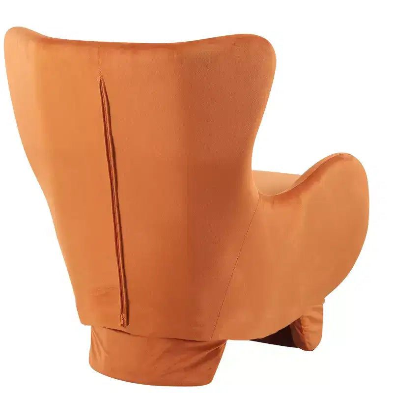 Fauteuil d'appoint Bestier avec espace adapté aux animaux domestiques, fauteuil de salon 2 en 1 en velours, fauteuil simple de loisirs rembourré pour salon et bureau